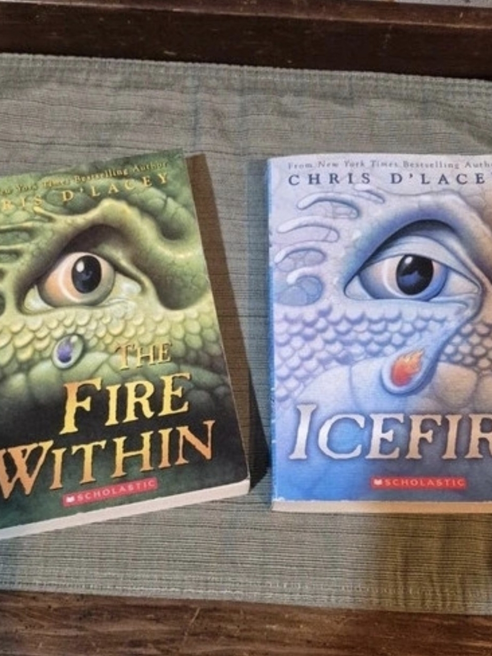 The Last Dragon Chronicles 1 & 2 Chris d'Lacey Books Gently Used